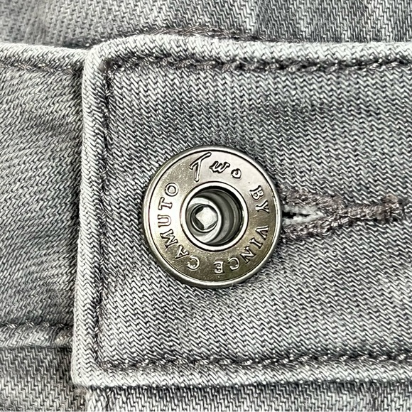 Two By Vince Camuto Jeans Women's 34/14 Gray Charcoal Distressed Denim TAG 32/14 - Picture 14 of 16